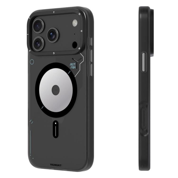 For iPhone 17 Pro Max YOUNGKIT Disc Design Series TPU PC Hybrid Magnetic Phone Case