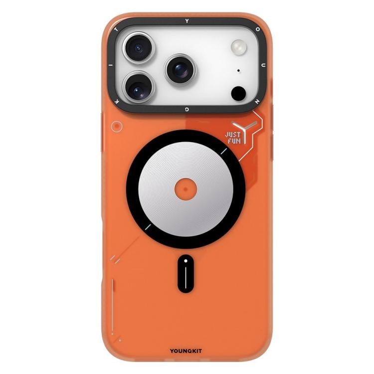 For iPhone 17 Pro YOUNGKIT Disc Design Series TPU PC Hybrid Magnetic Phone Case