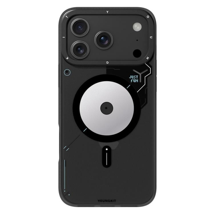 For iPhone 17 Pro YOUNGKIT Disc Design Series TPU PC Hybrid Magnetic Phone Case