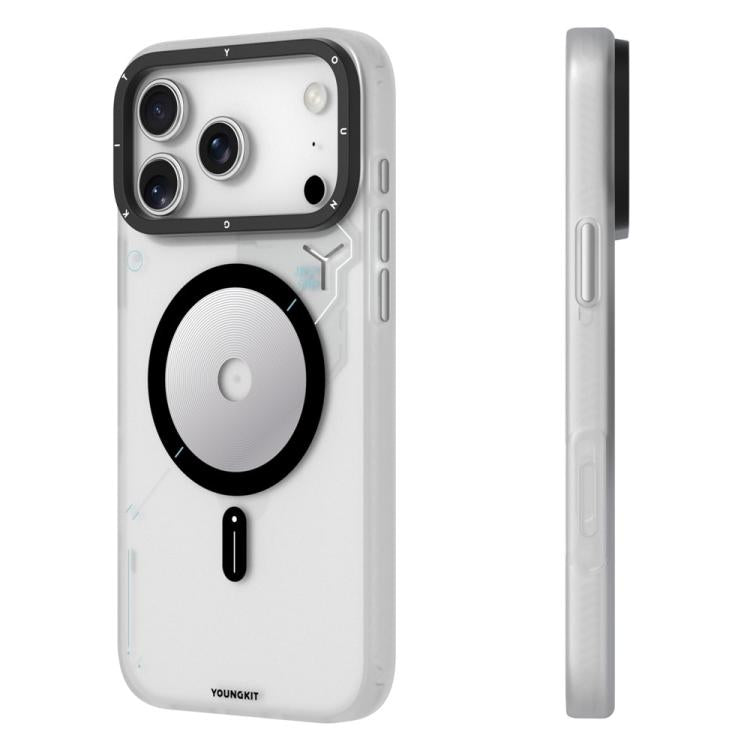 For iPhone 17 Pro YOUNGKIT Disc Design Series TPU PC Hybrid Magnetic Phone Case