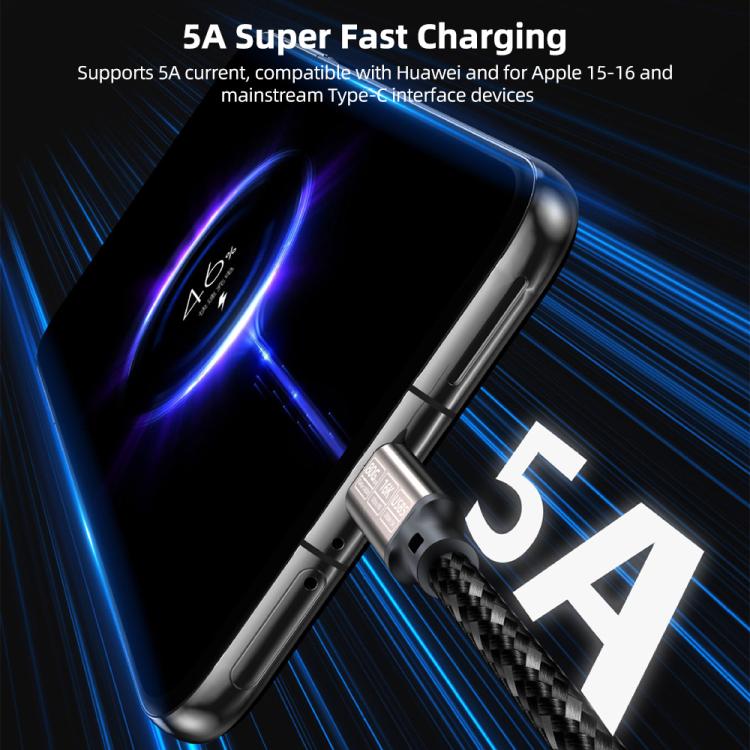 USB5 240W 16K 80Gbps Type-C to Type-C Thunderbolt 4 Full-function Data Cable - Gunmetal