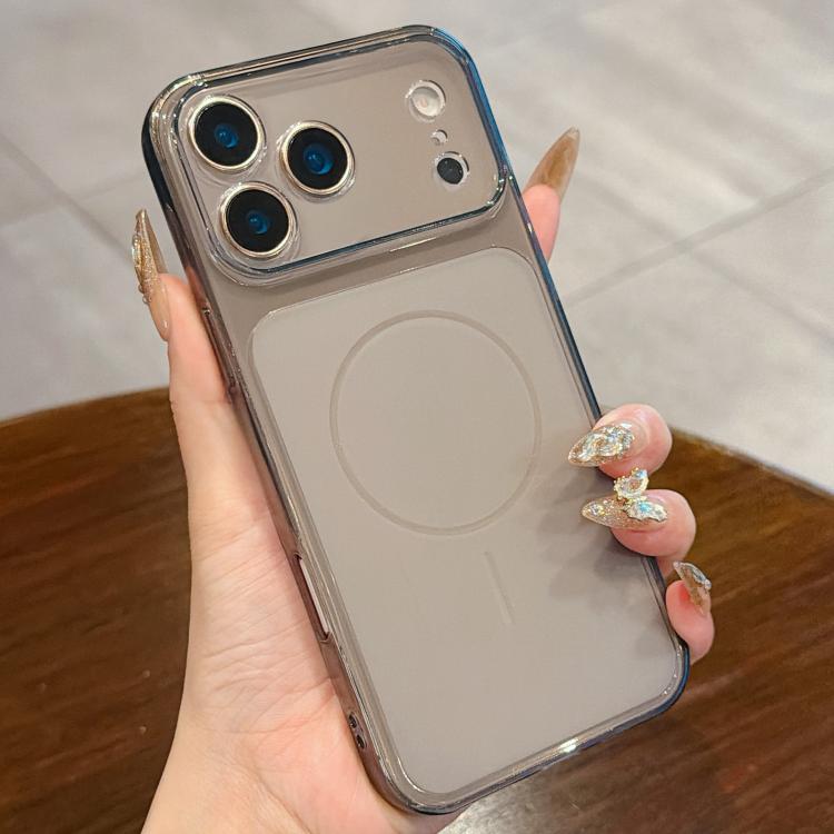 For iPhone 17 Pro Large Window Precision Hole Translucent Frosted TPU Phone Case