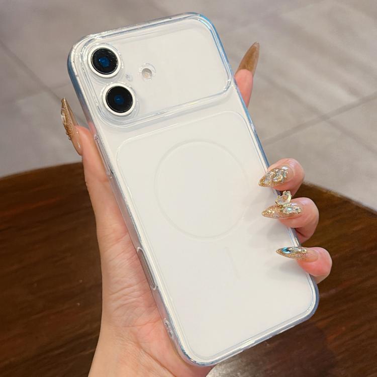 For iPhone 17 Large Window Precision Hole Translucent Frosted TPU Phone Case