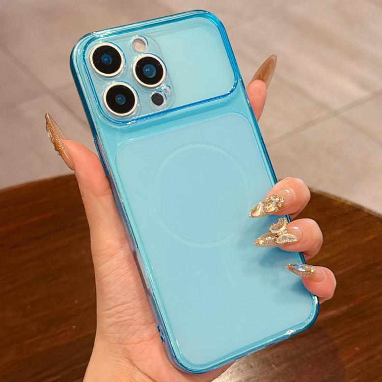 For iPhone 16 Pro Large Window Precision Hole Translucent Frosted TPU Phone Case