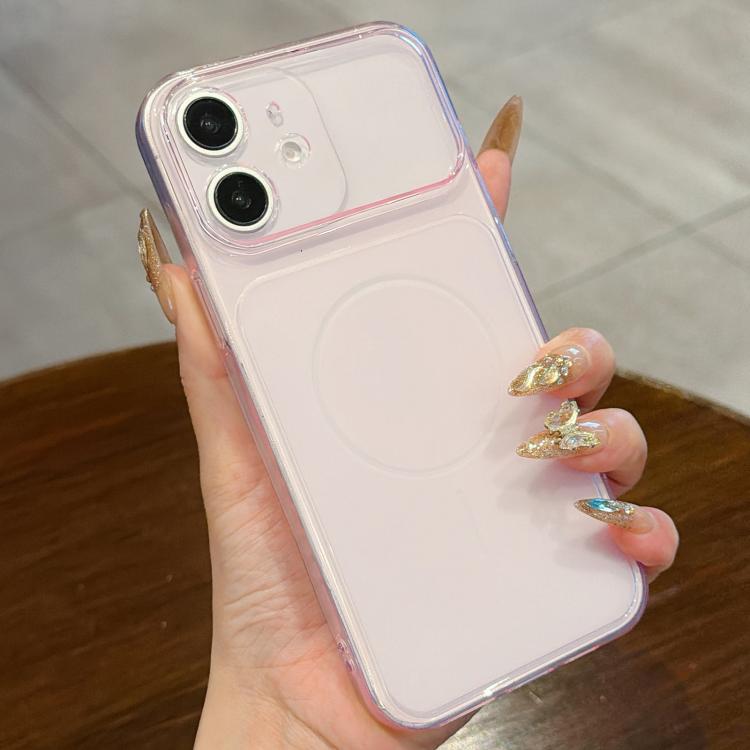 For iPhone 12 Large Window Precision Hole Translucent Frosted TPU Phone Case