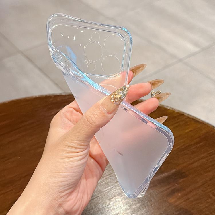 For iPhone 13 Pro Max Large Window Precision Hole Translucent Frosted TPU Phone Case