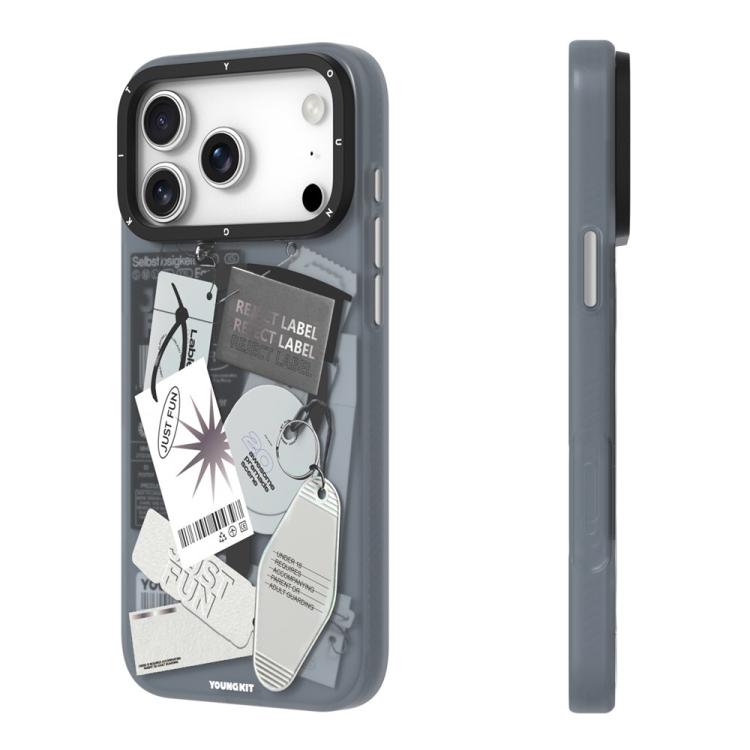 For iPhone 17 Pro YOUNGKIT Interdimensional Series Magnetic Matte IMD TPU Phone Case