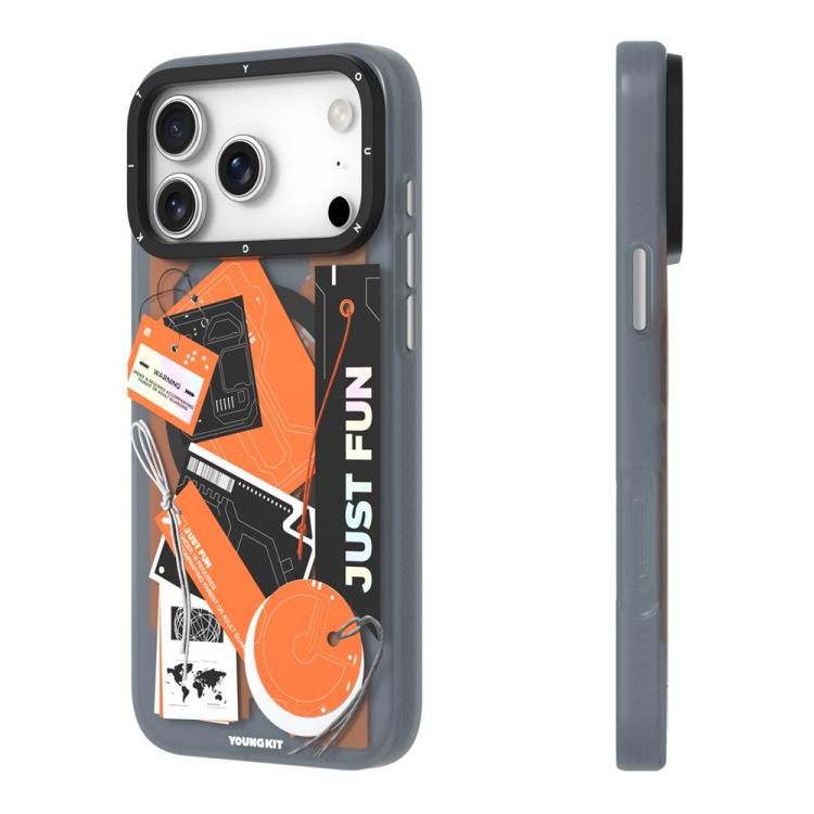 For iPhone 17 Pro YOUNGKIT Interdimensional Series Magnetic Matte IMD TPU Phone Case