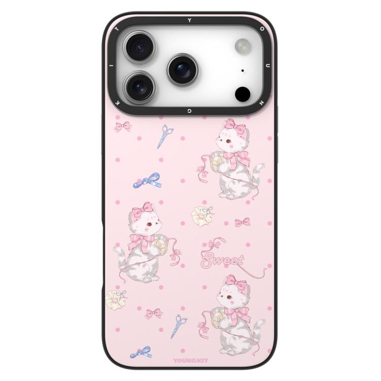 For iPhone 17 Pro Max YOUNGKIT Cute Animal Time Series Magnetic IMD TPU Phone Case