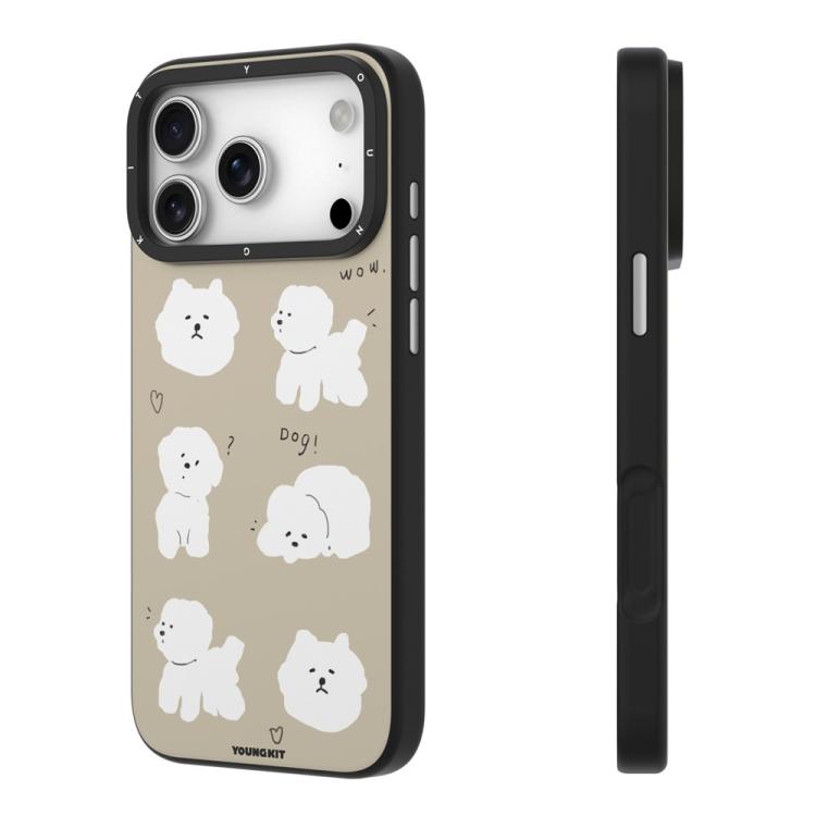 For iPhone 17 Pro YOUNGKIT Cute Animal Time Series Magnetic IMD TPU Phone Case
