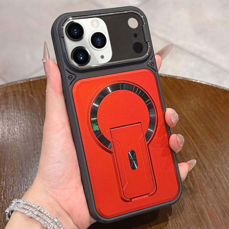 For iPhone 11 Pro Max Shockproof Lens Cover Magnetic Phone Case with Hidden Holder