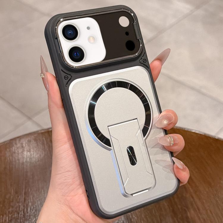 For iPhone 11 Shockproof Lens Cover Magnetic Phone Case with Hidden Holder