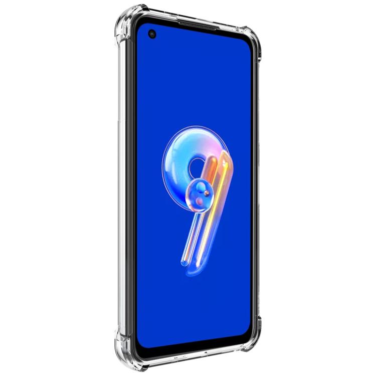 For Asus Zenfone 9/Zenfone10 imak Magnetic Shockproof Airbag TPU Phone Case - Transparent