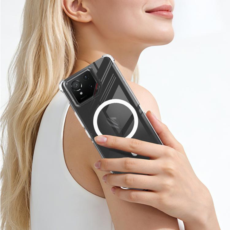 For Asus ROG Phone 9/ROG Phone 9 Pro imak Magnetic Shockproof Airbag TPU Phone Case - Transparent
