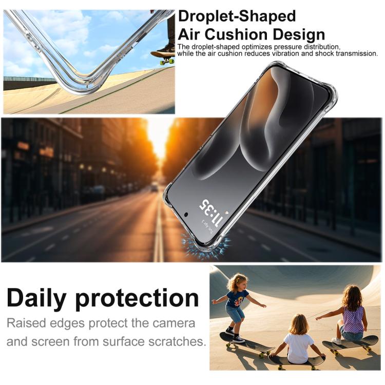 For Motorola Edge 70 Fusion 5G imak Magnetic Shockproof Airbag TPU Phone Case - Transparent
