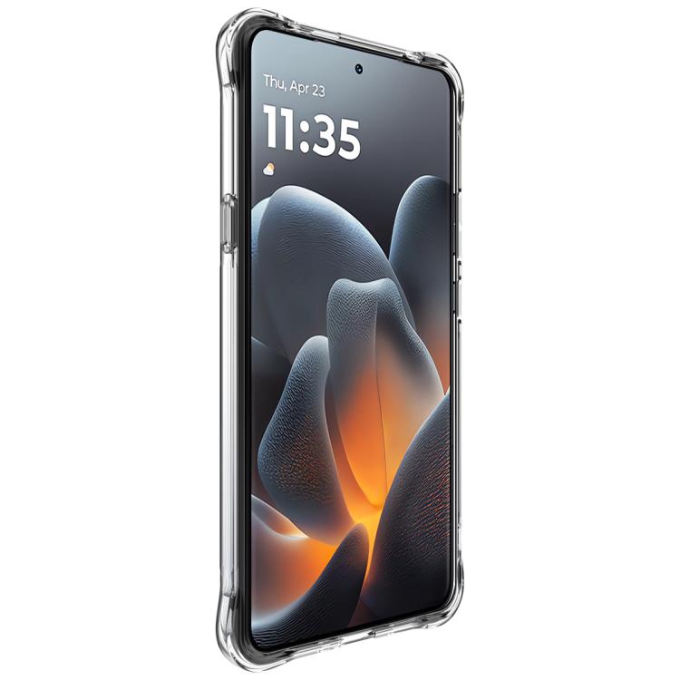 For Motorola Edge 70 Ultra 5G imak Magnetic Shockproof Airbag TPU Phone Case - Transparent