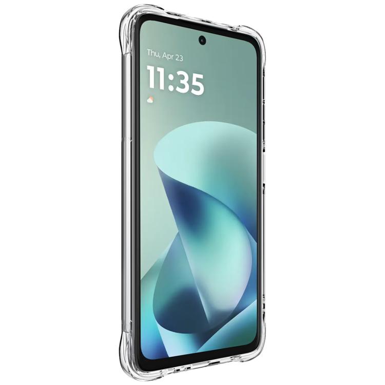 For Motorola Moto G57 Power 5G imak Magnetic Shockproof Airbag TPU Phone Case - Transparent