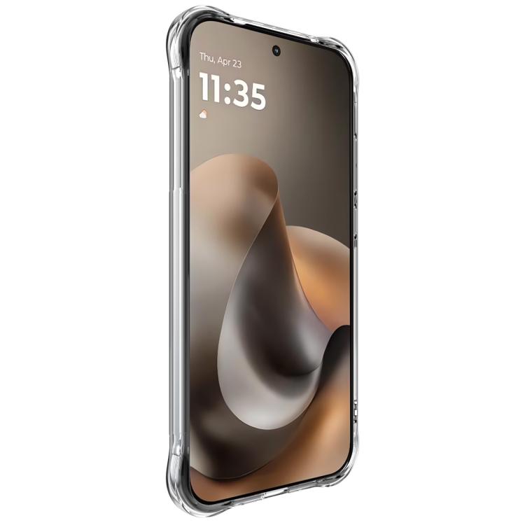 For Motorola Moto G67 5G/G77 5G imak Magnetic Shockproof Airbag TPU Phone Case - Transparent