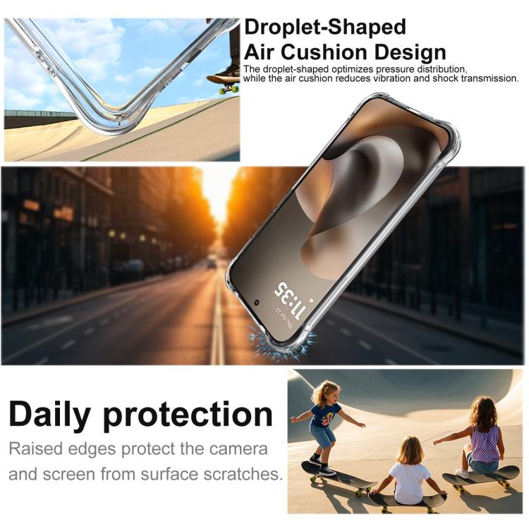 For Motorola Moto G67 5G/G77 5G imak Magnetic Shockproof Airbag TPU Phone Case - Transparent