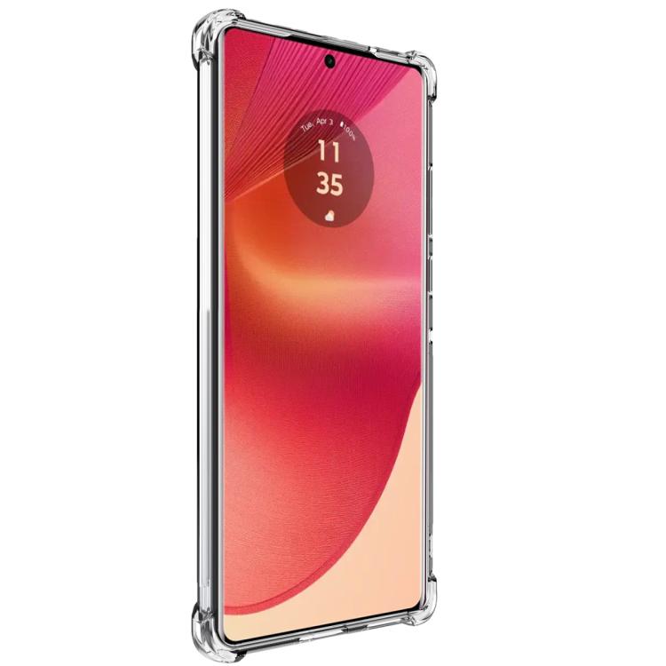 For Motorola Edge 50 Fusion imak Magnetic Shockproof Airbag TPU Phone Case - Transparent