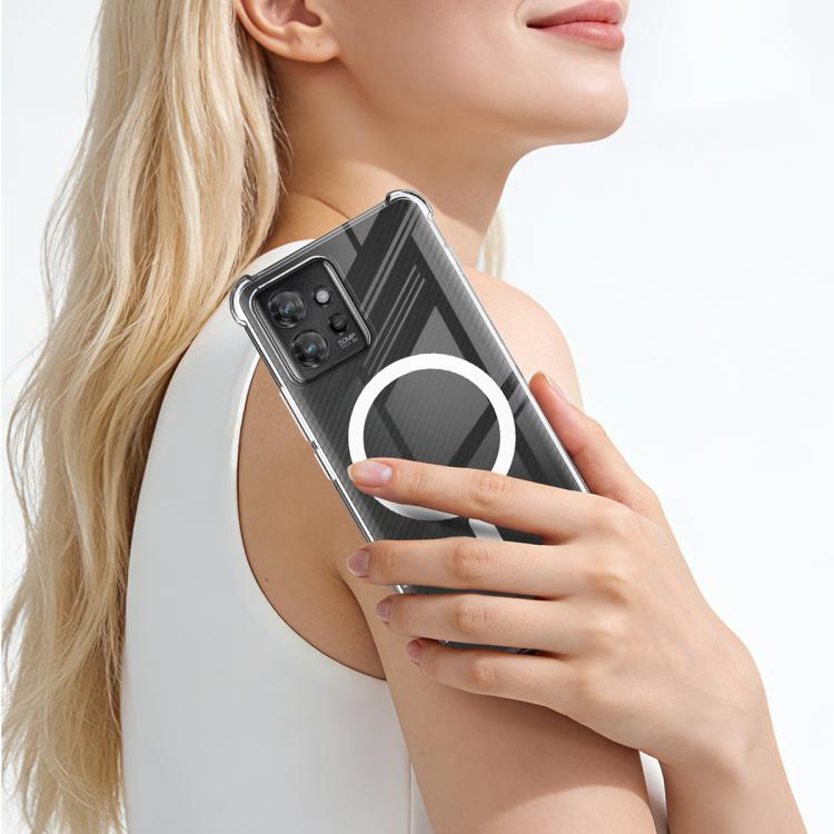For Motorola ThinkPhone imak Magnetic Shockproof Airbag TPU Phone Case - Transparent