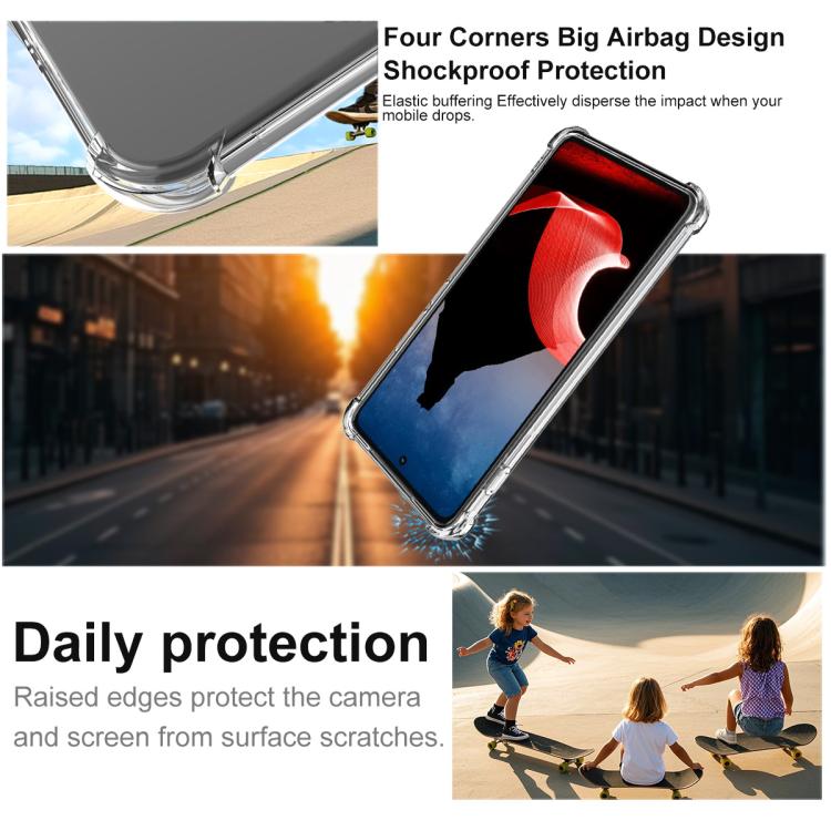For Motorola ThinkPhone imak Magnetic Shockproof Airbag TPU Phone Case - Transparent