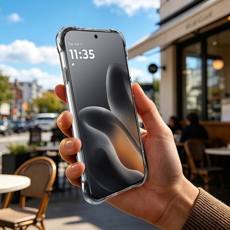 For Motorola Edge 5G 2026 imak Magnetic Shockproof Airbag TPU Phone Case - Transparent
