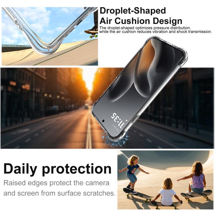 For Motorola Edge 5G 2026 imak Magnetic Shockproof Airbag TPU Phone Case - Transparent