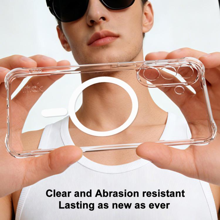 For Samsung Galaxy A57 5G imak Magnetic Shockproof Airbag TPU Phone Case - Transparent