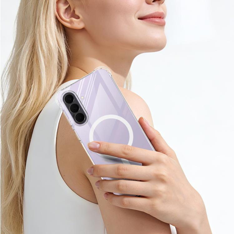 For Samsung Galaxy A37 5G imak Magnetic Shockproof Airbag TPU Phone Case - Transparent