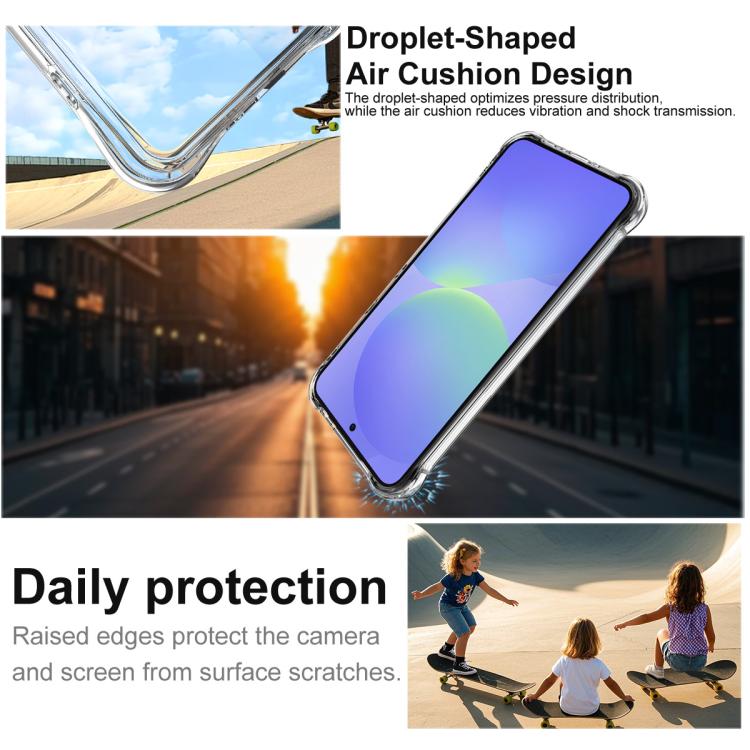For Samsung Galaxy A37 5G imak Magnetic Shockproof Airbag TPU Phone Case - Transparent