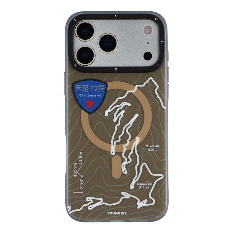 For iPhone 17 Pro Max YOUNGKIT Highway Trajectory Series Magnetic TPU PC Hybrid Phone Case