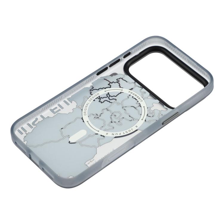 For iPhone 17 Pro YOUNGKIT Highway Trajectory Series Magnetic TPU PC Hybrid Phone Case