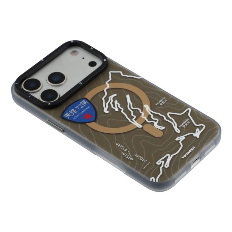 For iPhone 17 Pro YOUNGKIT Highway Trajectory Series Magnetic TPU PC Hybrid Phone Case