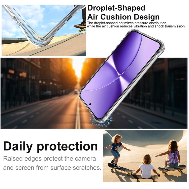 For Redmi Turbo 5 Max 5G imak Magnetic Shockproof Airbag TPU Phone Case - Transparent