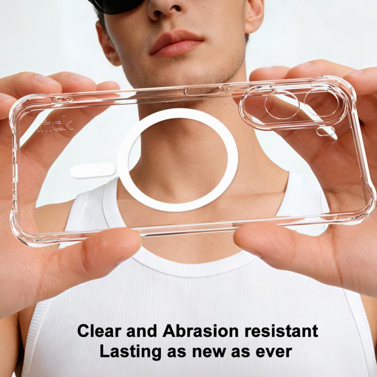 For Redmi A7 Pro 171mm/Poco C85x 5G imak Magnetic Shockproof Airbag TPU Phone Case - Transparent