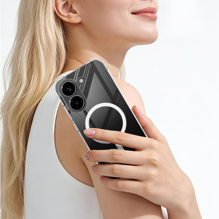 For Redmi Turbo 5 5G/Poco X8 Pro 5G imak Magnetic Shockproof Airbag TPU Phone Case - Transparent