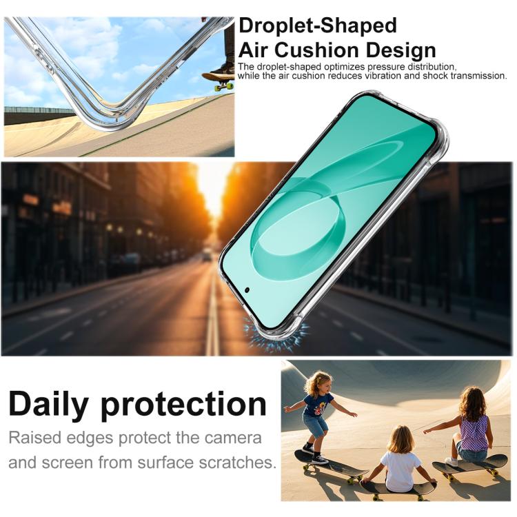 For Redmi K90/Poco F8 Pro 5G imak Magnetic Shockproof Airbag TPU Phone Case - Transparent