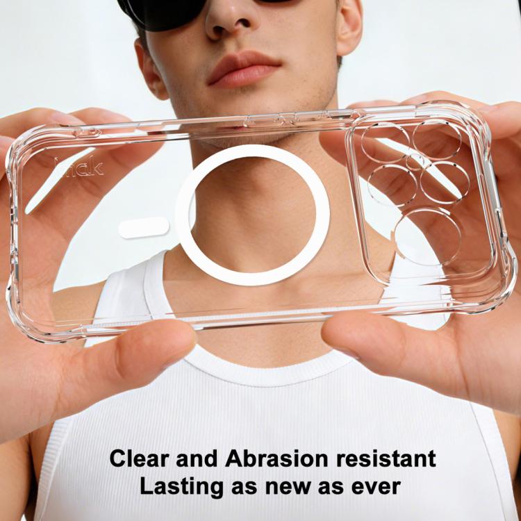 For Redmi K90 Pro Max/Poco F8 Ultra 5G imak Magnetic Shockproof Airbag TPU Phone Case - Transparent