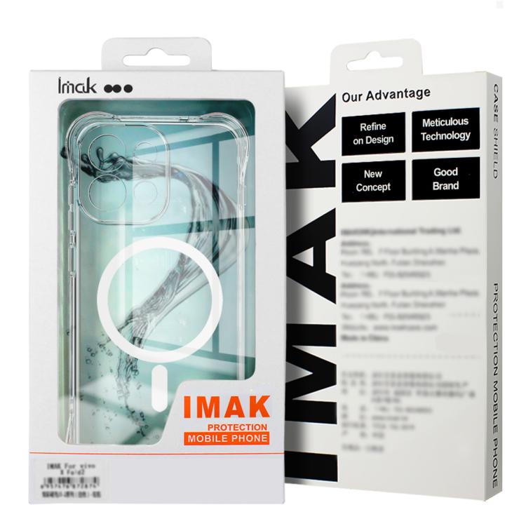 For Redmi K90 Max imak Magnetic Shockproof Airbag TPU Phone Case - Transparent