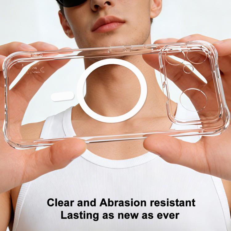 For Redmi K90 Max imak Magnetic Shockproof Airbag TPU Phone Case - Transparent