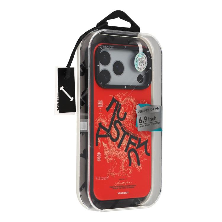 For iPhone 17 Pro YOUNGKIT Loong Horse Spirit Series Magnetic TPU PC Hybrid Phone Case