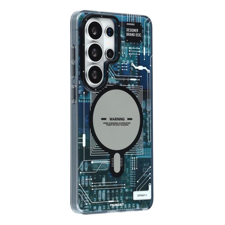 For Samsung Galaxy S26 Ultra 5G YOUNGKIT Technology Series IMD Hard PC Magnetic Phone Case
