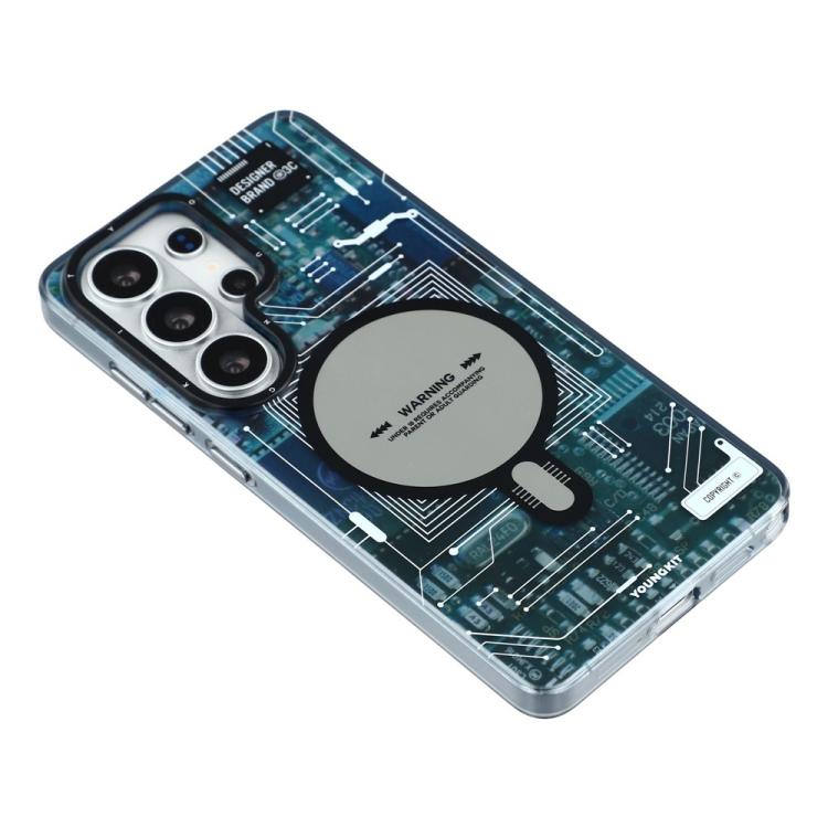For Samsung Galaxy S26 Ultra 5G YOUNGKIT Technology Series IMD Hard PC Magnetic Phone Case