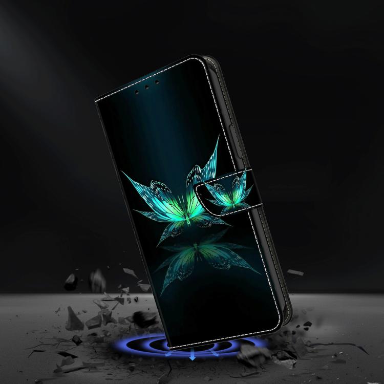 For Redmi 13C 5G / 4G Crystal-Like Painted Vegan Leather Phone Case