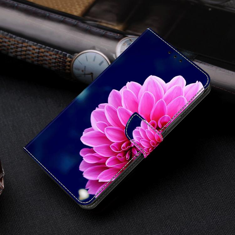 For Redmi 13C 5G / 4G Crystal-Like Painted Vegan Leather Phone Case
