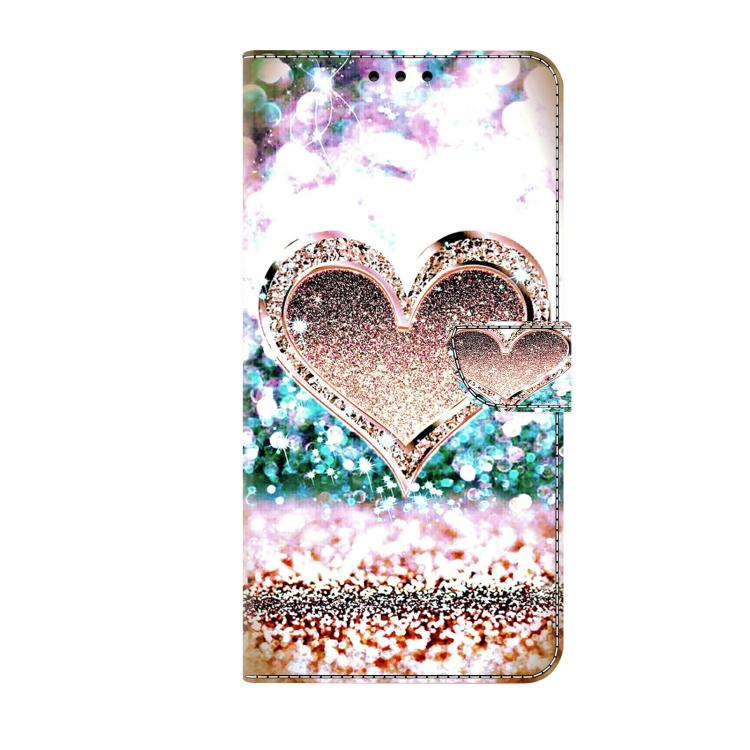 For Redmi 13C 5G / 4G Crystal-Like Painted Vegan Leather Phone Case