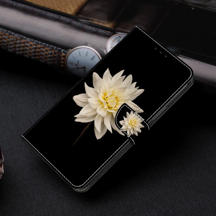 For Redmi 13C 5G / 4G Crystal-Like Painted Vegan Leather Phone Case