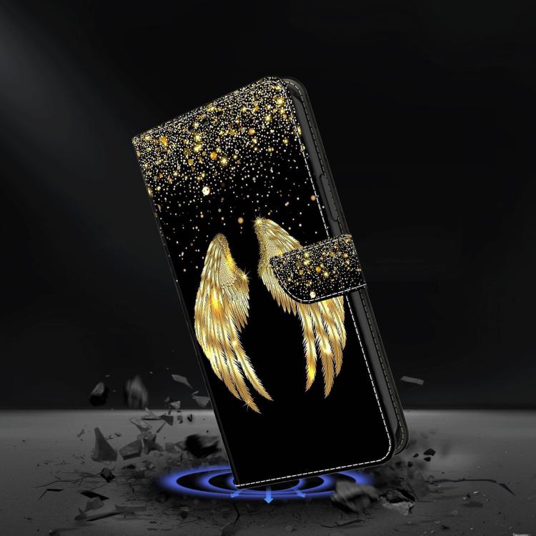 For Redmi 13C 5G / 4G Crystal-Like Painted Vegan Leather Phone Case