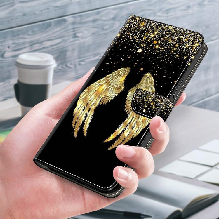 For Redmi 13C 5G / 4G Crystal-Like Painted Vegan Leather Phone Case